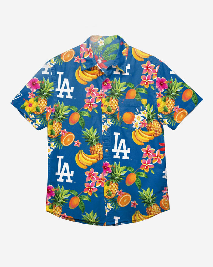 Los Angeles Dodgers Floral Button Up Shirt FOCO - FOCO.com