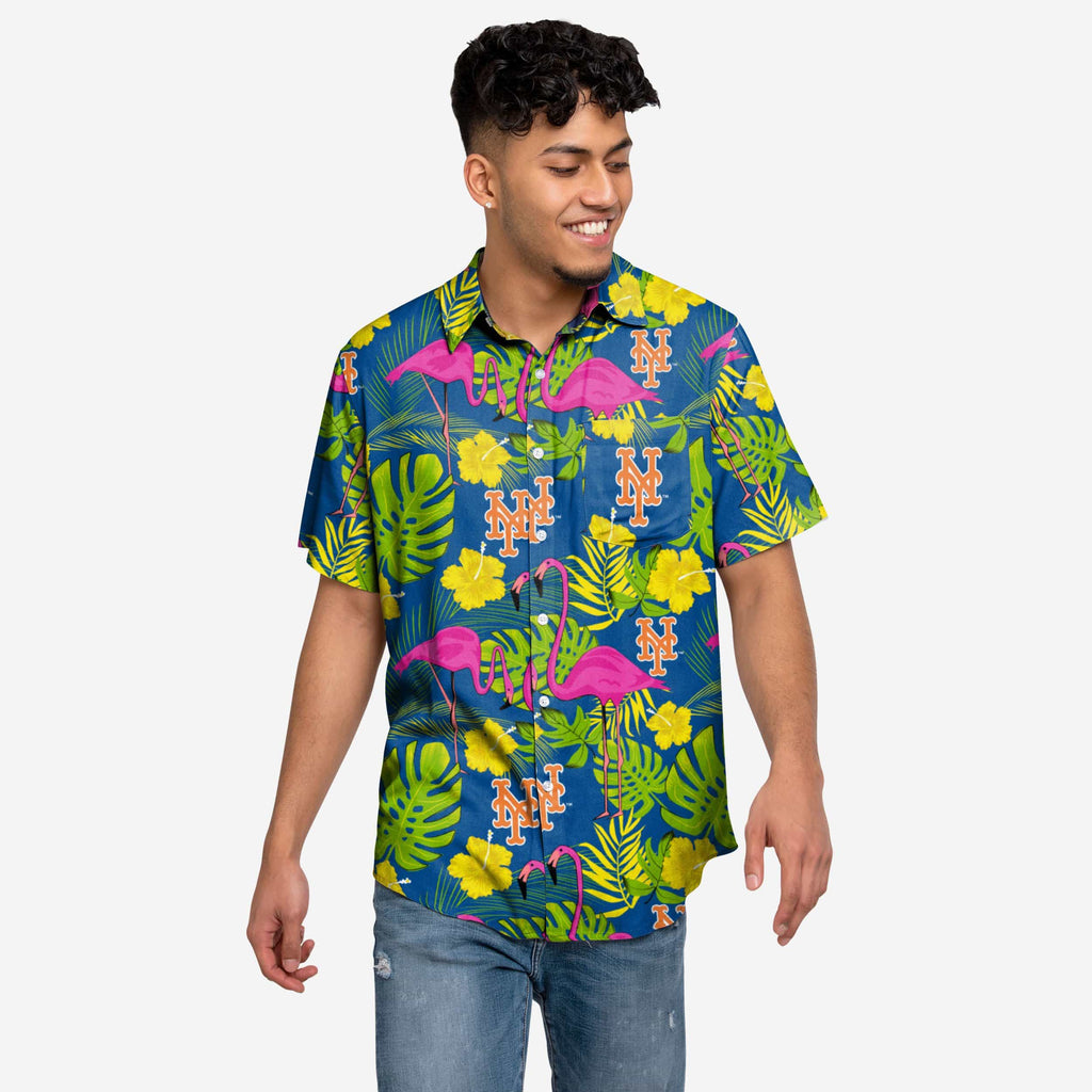 FOCO New York Mets Highlights Button Up Shirt Multi XL Men 2