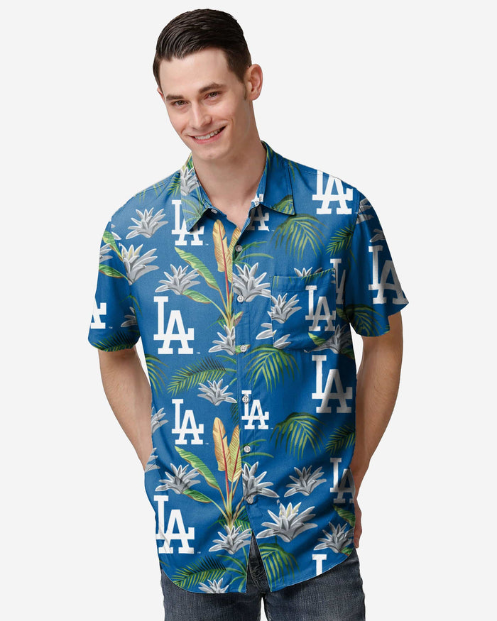 Los Angeles Dodgers Victory Vacay Button Up Shirt FOCO S - FOCO.com
