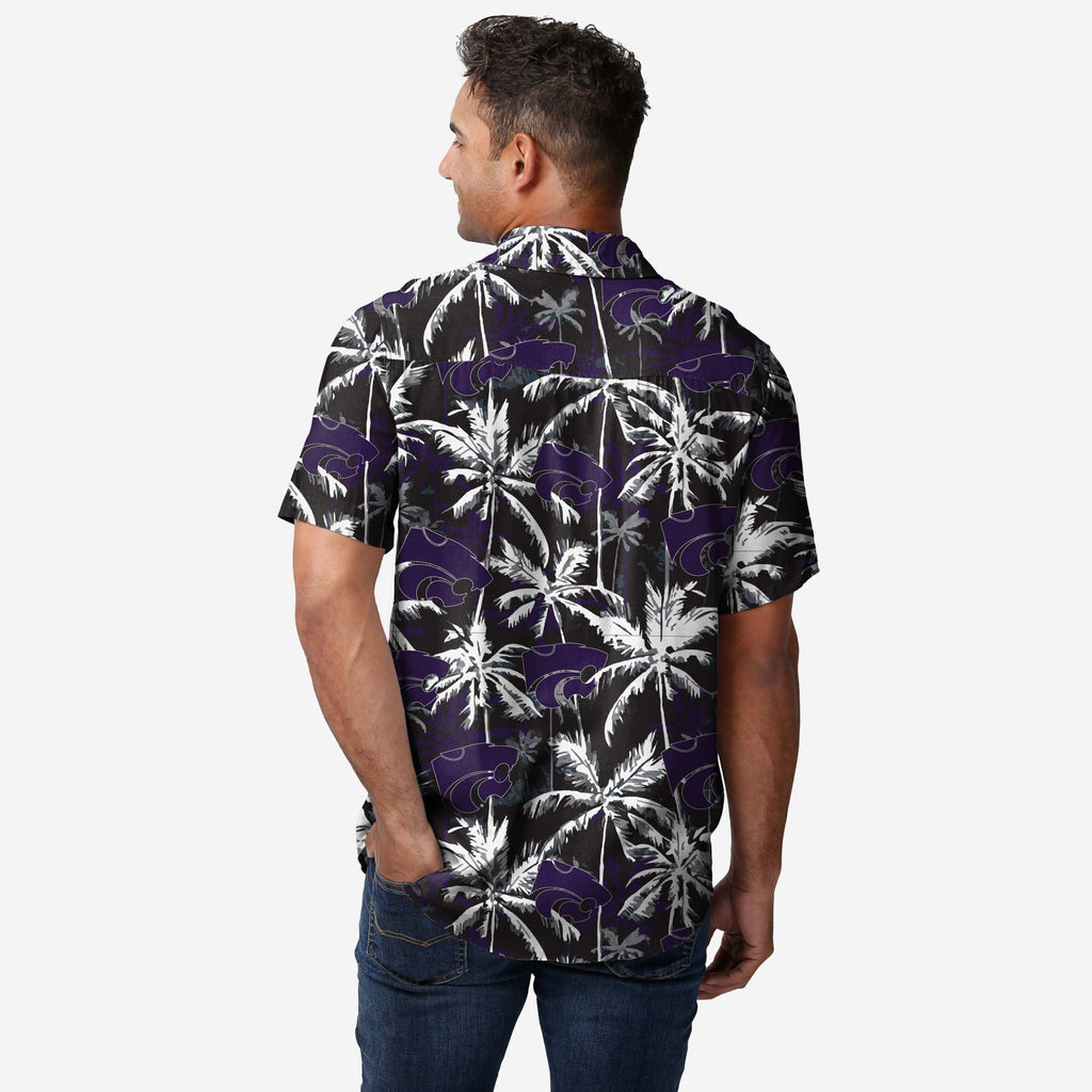 FOCO Kansas State Wildcats Button Up Shirt Black M 3