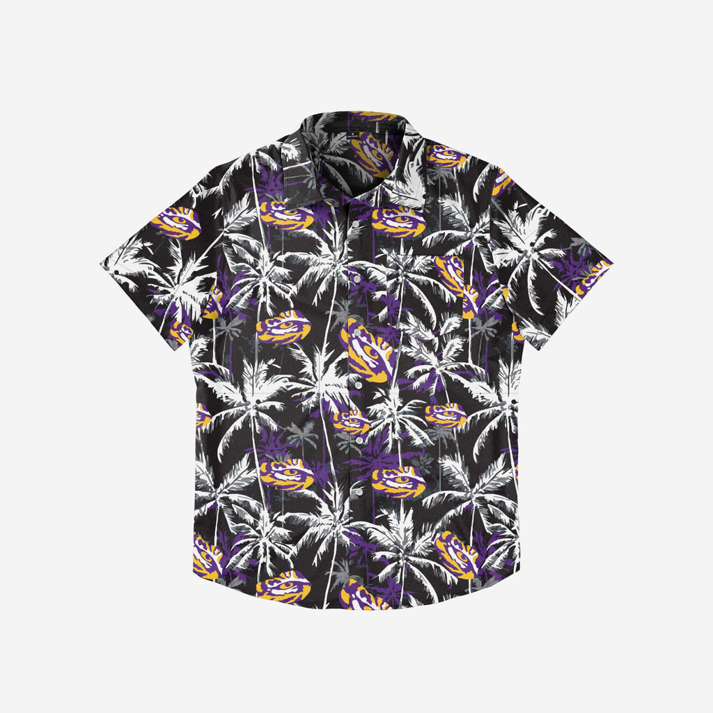 FOCO LSU Tigers Button Up Shirt Black M 4