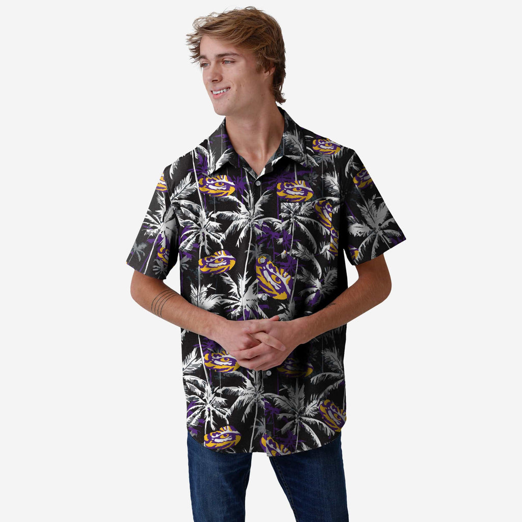 FOCO LSU Tigers Button Up Shirt Black M 2