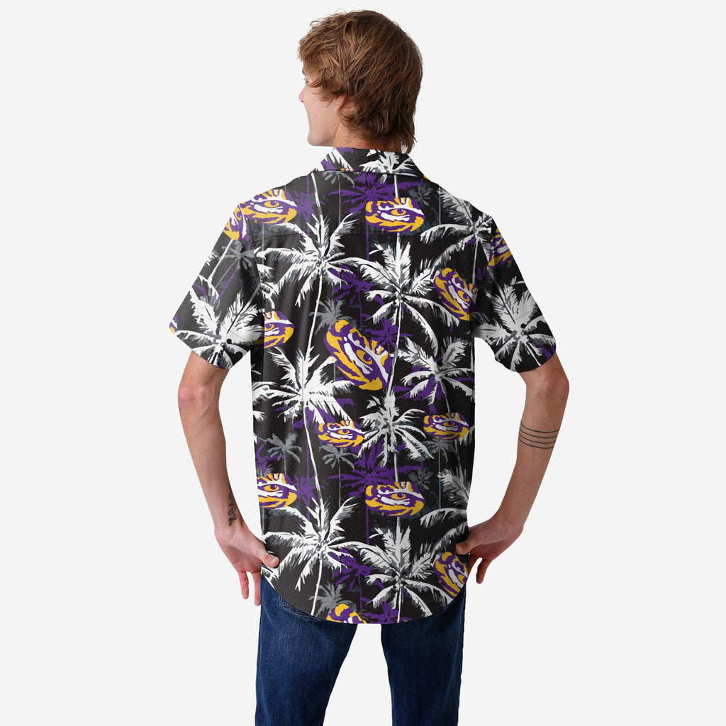 FOCO LSU Tigers Button Up Shirt Black M 3