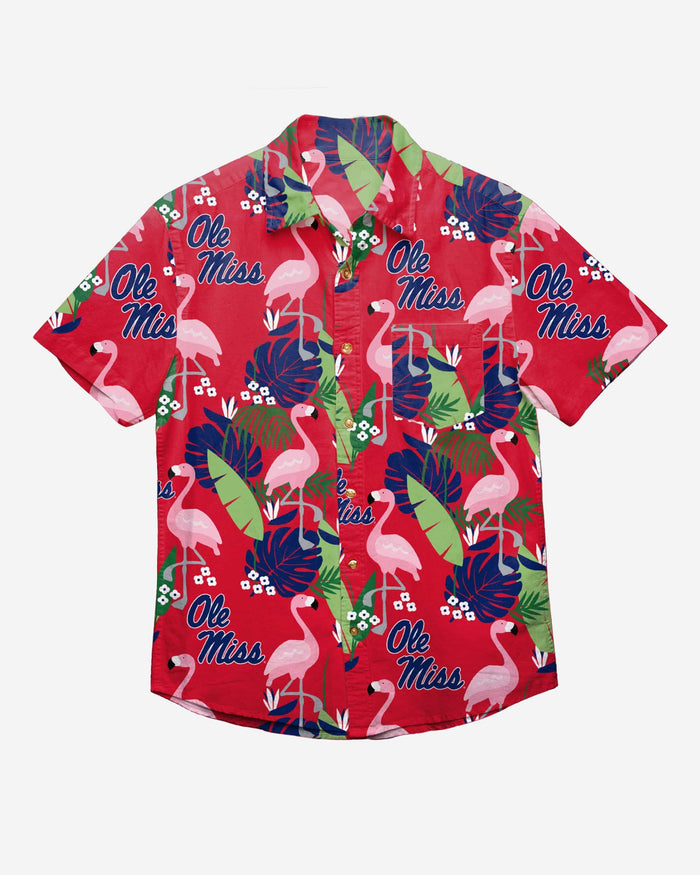 Ole Miss Rebels Floral Button Up Shirt FOCO - FOCO.com