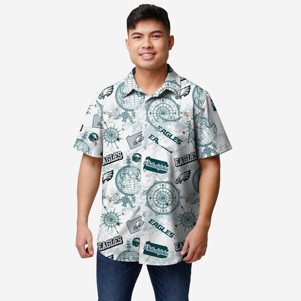 FOCO Mercader Button-Up Shirt Green M 2