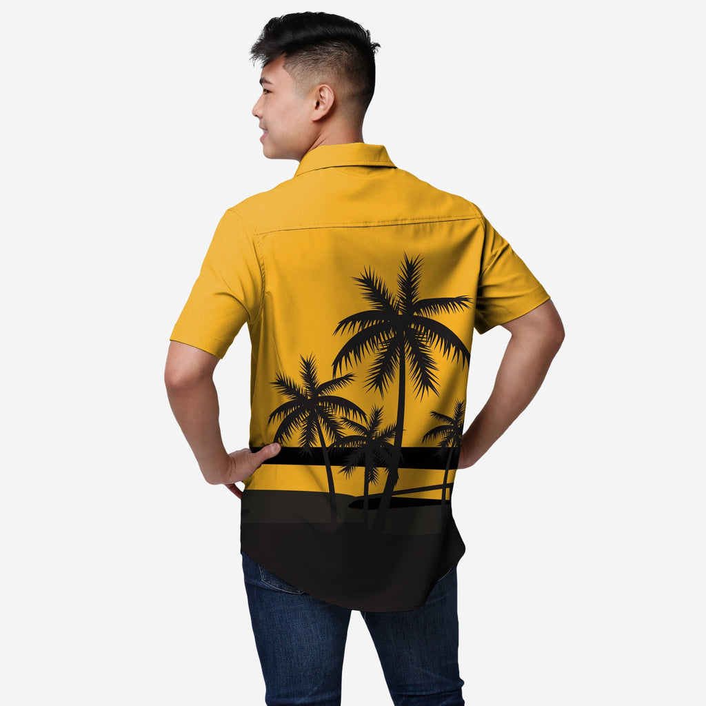 FOCO Pittsburgh Steelers Button Up Shirt Tropical Sunset S Men 3