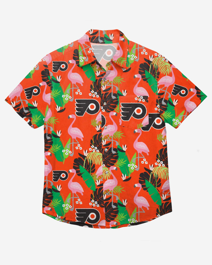 Philadelphia Flyers Floral Button Up Shirt FOCO - FOCO.com