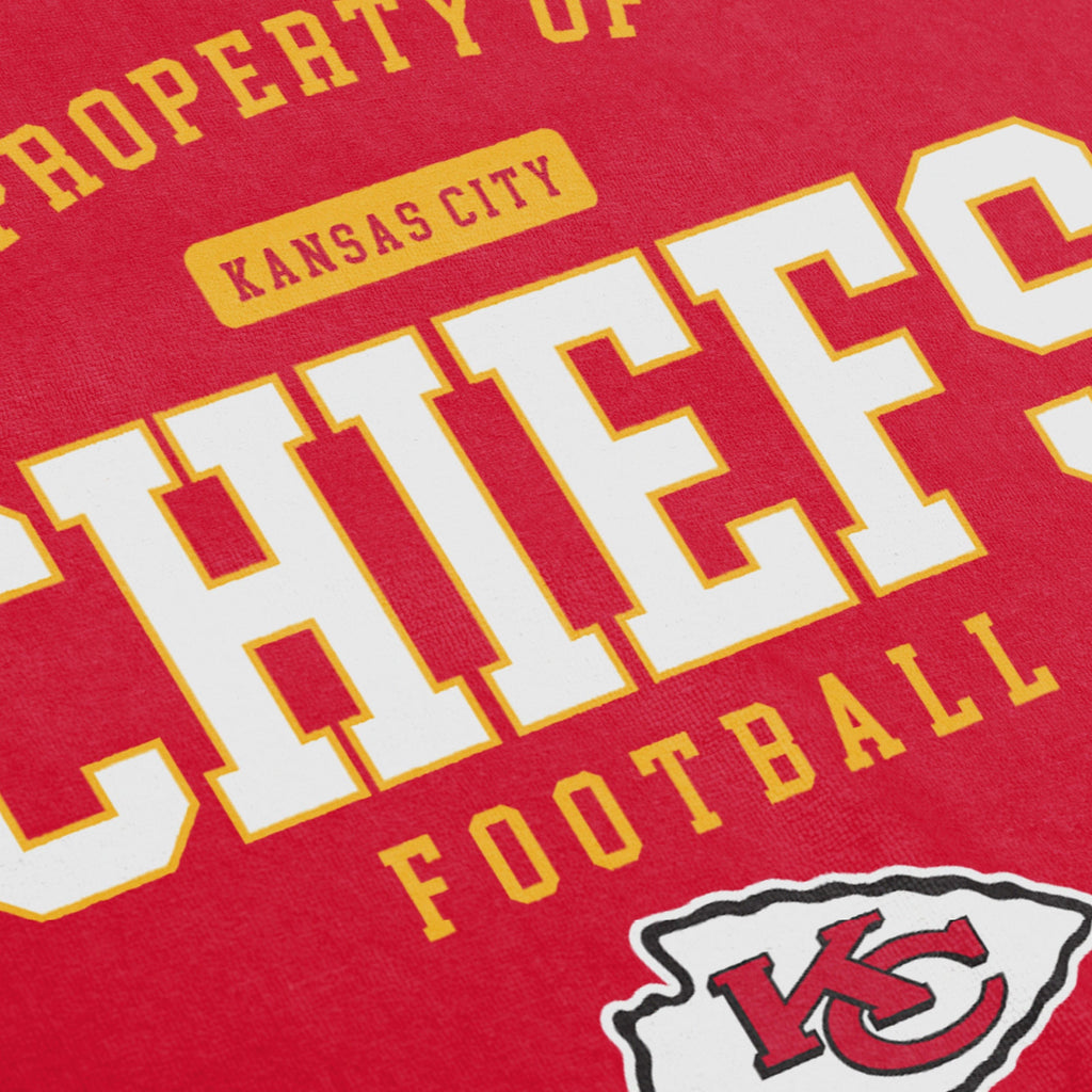Kansas City Chiefs Beach Towel - 30x60 Inches, 100% Cotton NFL Team Towel