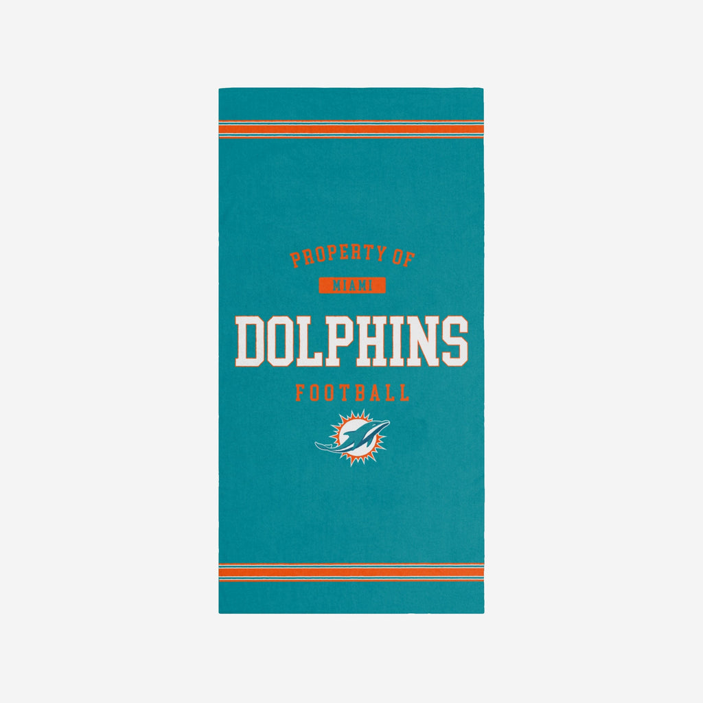 Serviette de plage FOCO Miami Dolphins Property Of 2