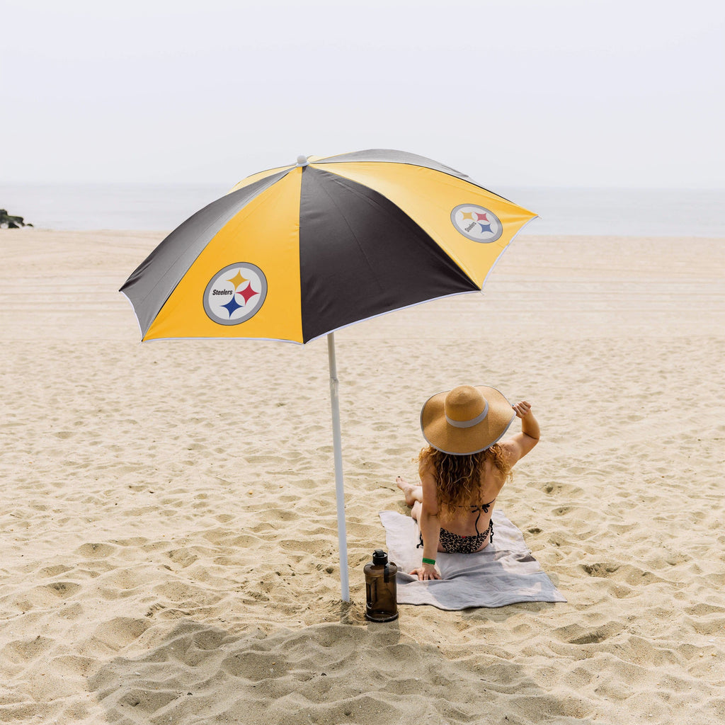 Pittsburgh Steelers Beach Umbrella FOCO
