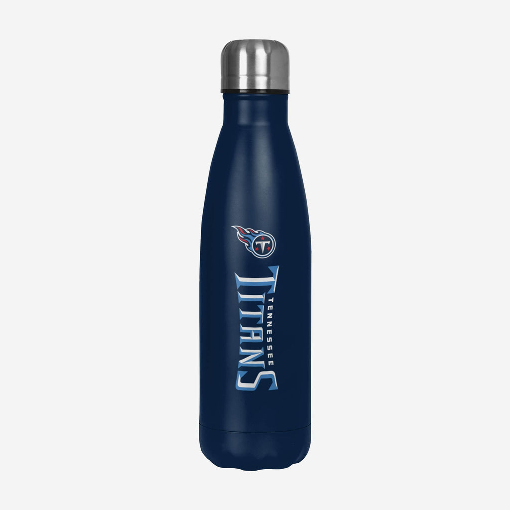 FOCO Wordmark Chill Water Bottle Tennessee Titans Navy 2