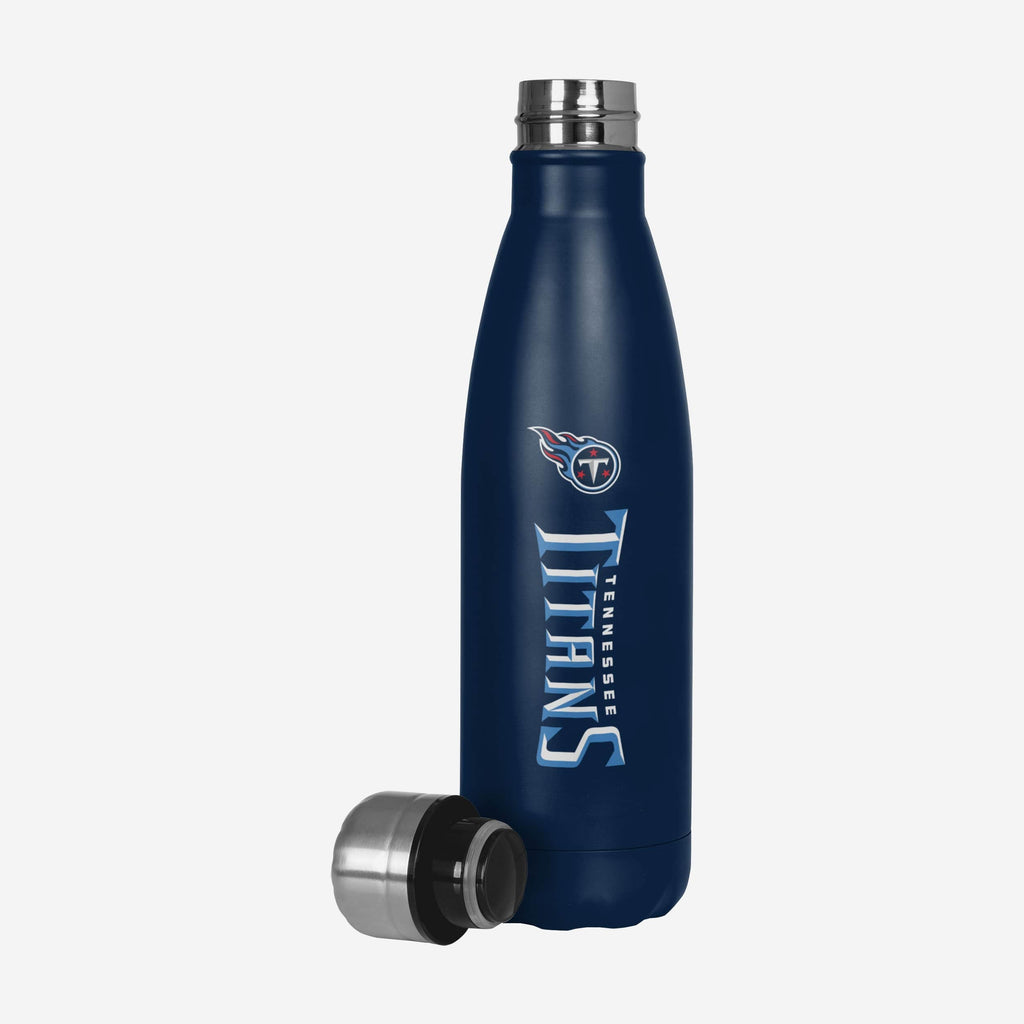 FOCO Wordmark Chill Water Bottle Tennessee Titans Navy 3
