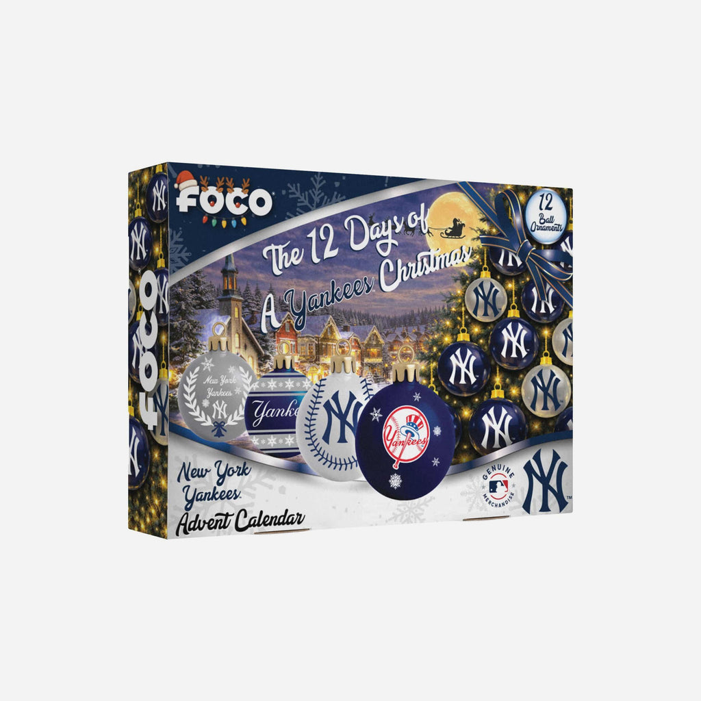 New York Yankees Ornament Set Advent Calendar FOCO - FOCO.com