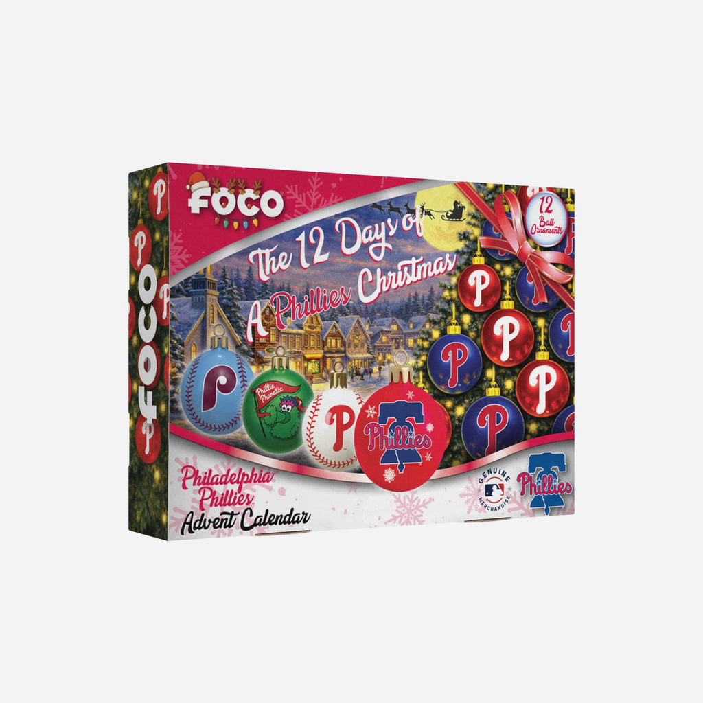 Philadelphia Phillies Ornament Set Advent Calendar FOCO - FOCO.com