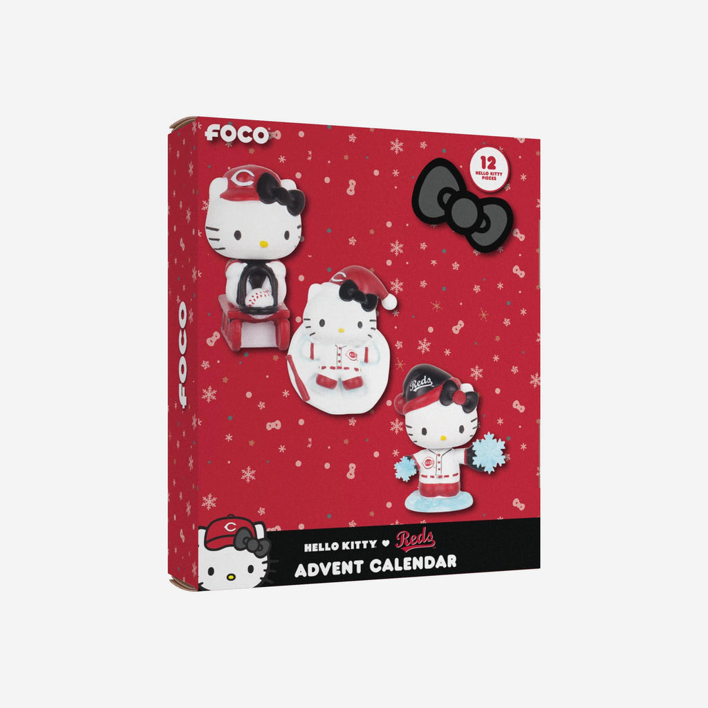 Cincinnati Reds Hello Kitty® Bobblehead Advent Calendar FOCO - FOCO.com
