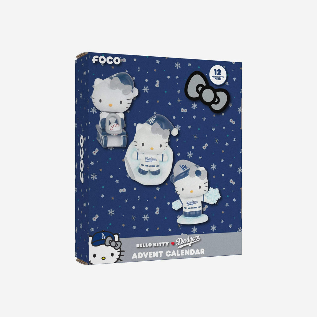 Los Angeles Dodgers Hello Kitty® Bobblehead Advent Calendar FOCO - FOCO.com