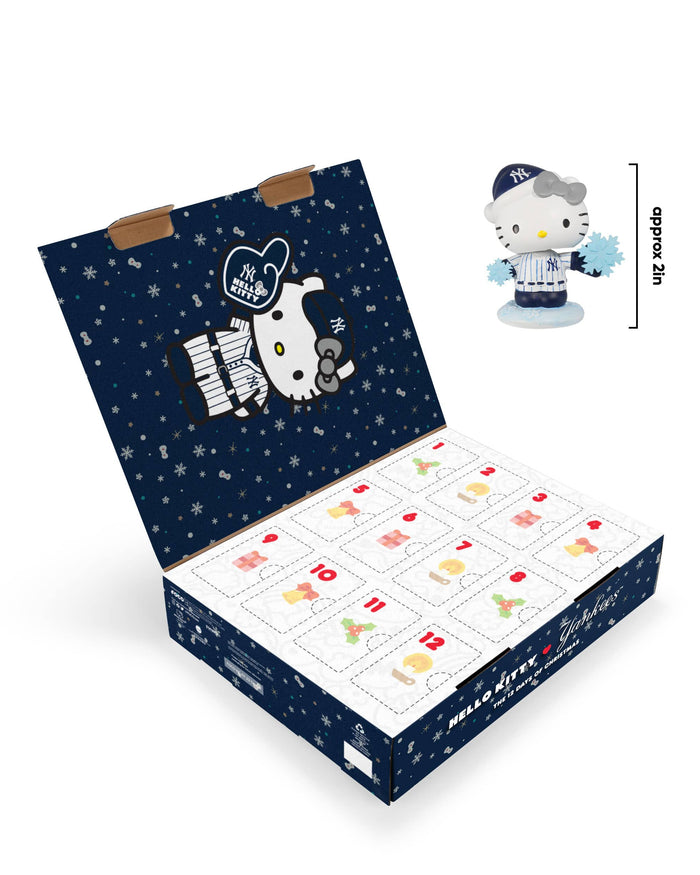 New York Yankees Hello Kitty® Bobblehead Advent Calendar FOCO - FOCO.com