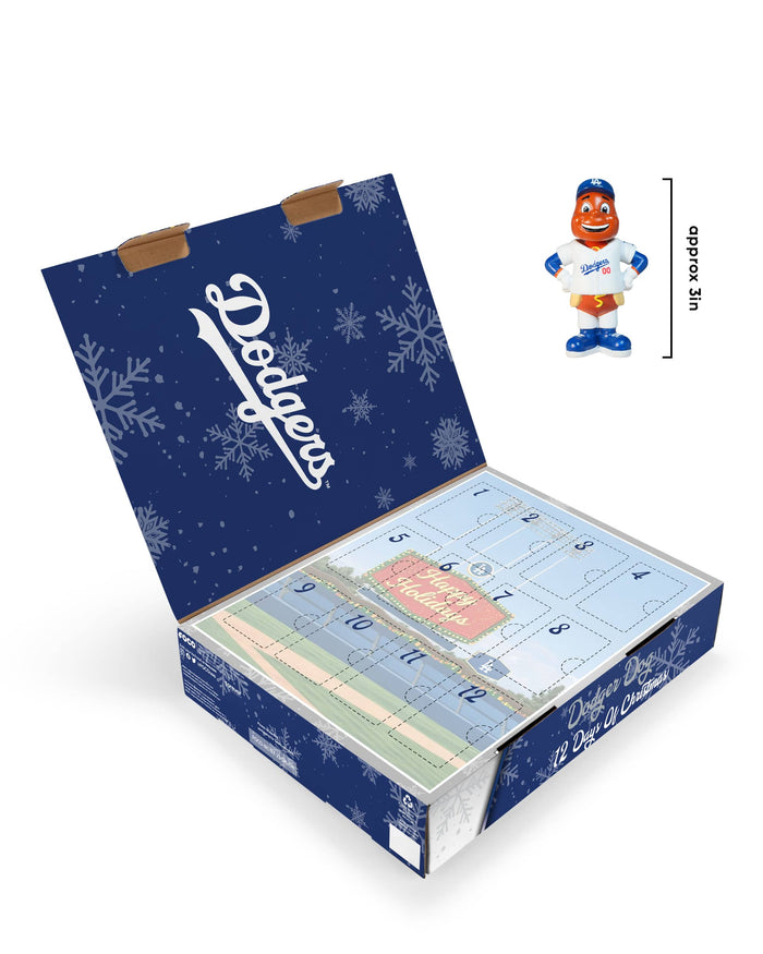Los Angeles Dodgers Mascot Bobblehead Advent Calendar FOCO - FOCO.com