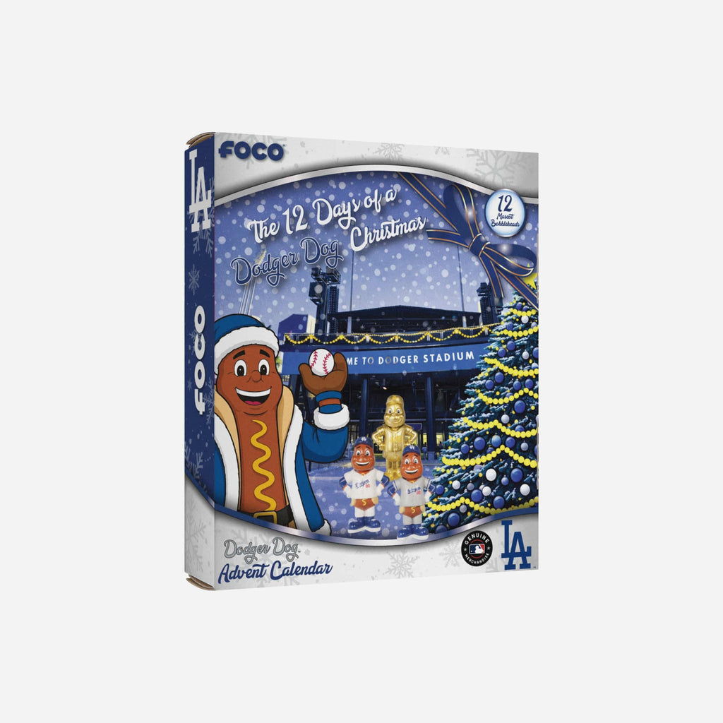 Los Angeles Dodgers Mascot Bobblehead Advent Calendar FOCO - FOCO.com