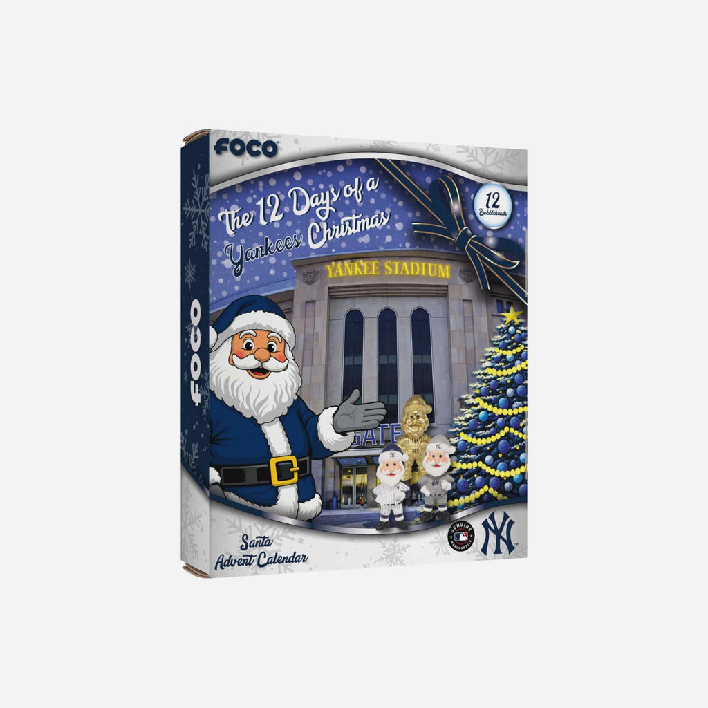 New York Yankees Mascot Bobblehead Advent Calendar FOCO - FOCO.com