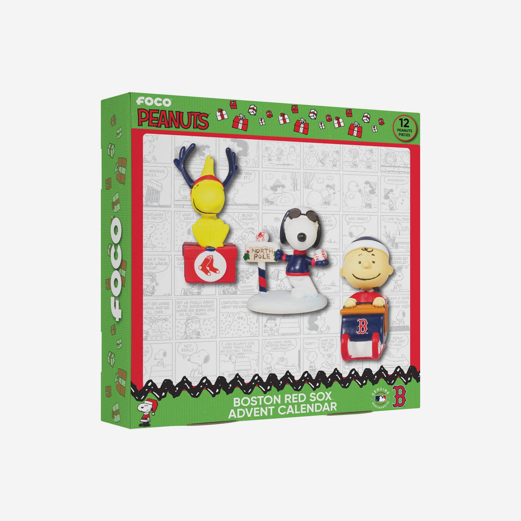 Boston Red Sox Peanuts Bobblehead Advent Calendar FOCO - FOCO.com