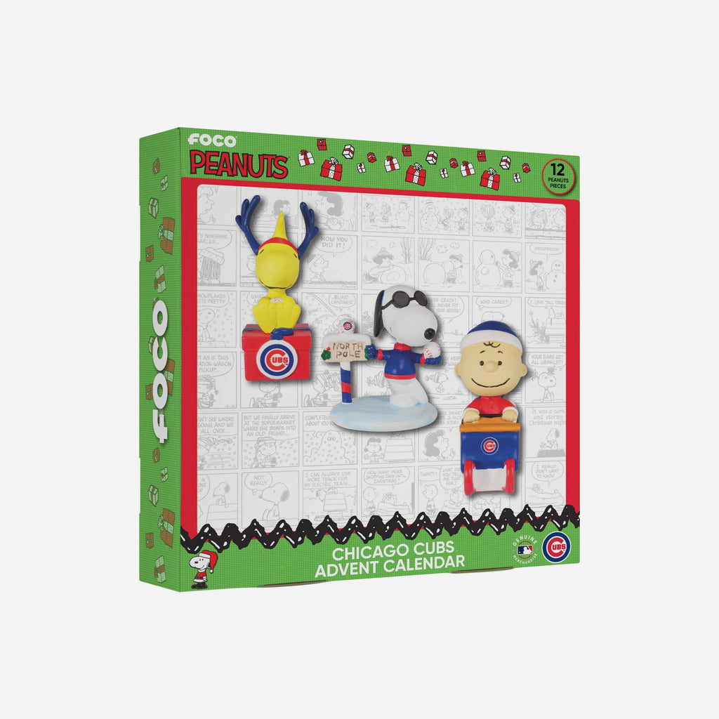 Chicago Cubs Peanuts Bobblehead Advent Calendar FOCO - FOCO.com