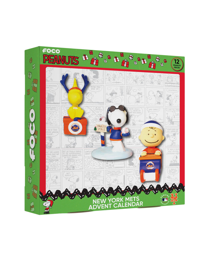 New York Mets Peanuts Bobblehead Advent Calendar FOCO - FOCO.com