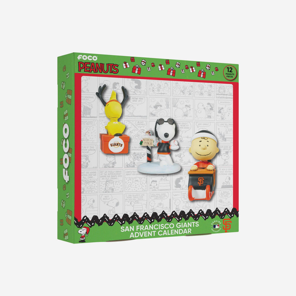 San Francisco Giants Peanuts Bobblehead Advent Calendar FOCO - FOCO.com