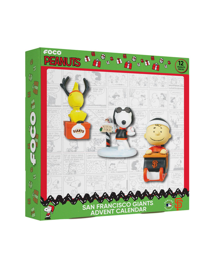 San Francisco Giants Peanuts Bobblehead Advent Calendar FOCO - FOCO.com
