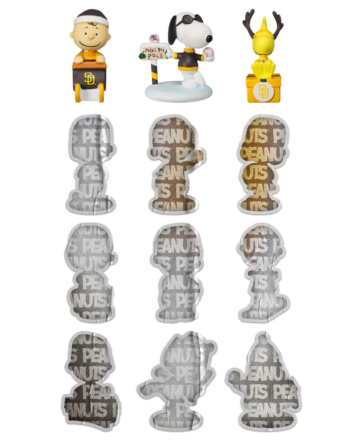 San Diego Padres Peanuts Bobblehead Advent Calendar FOCO - FOCO.com