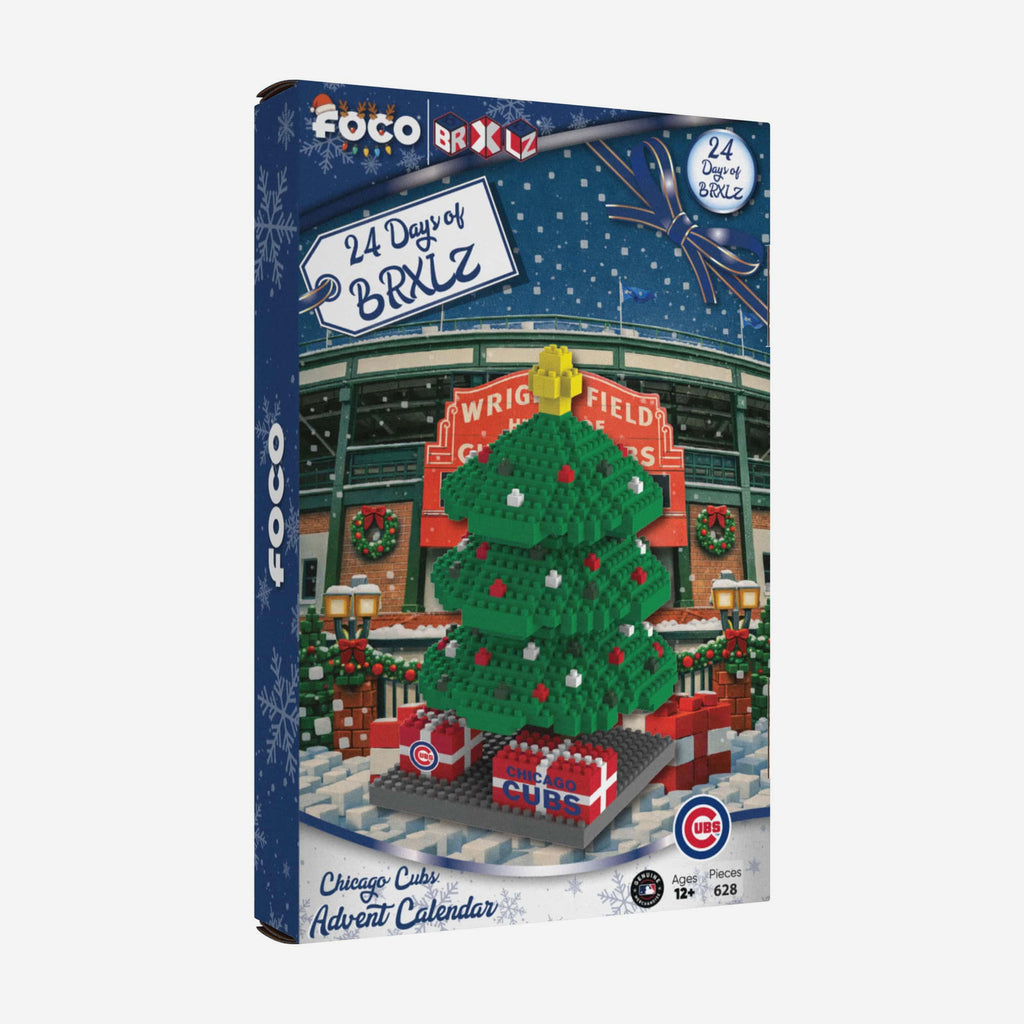 Chicago Cubs BRXLZ Tree Advent Calendar FOCO - FOCO.com