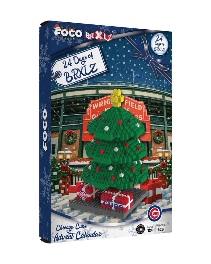 Chicago Cubs BRXLZ Tree Advent Calendar FOCO - FOCO.com