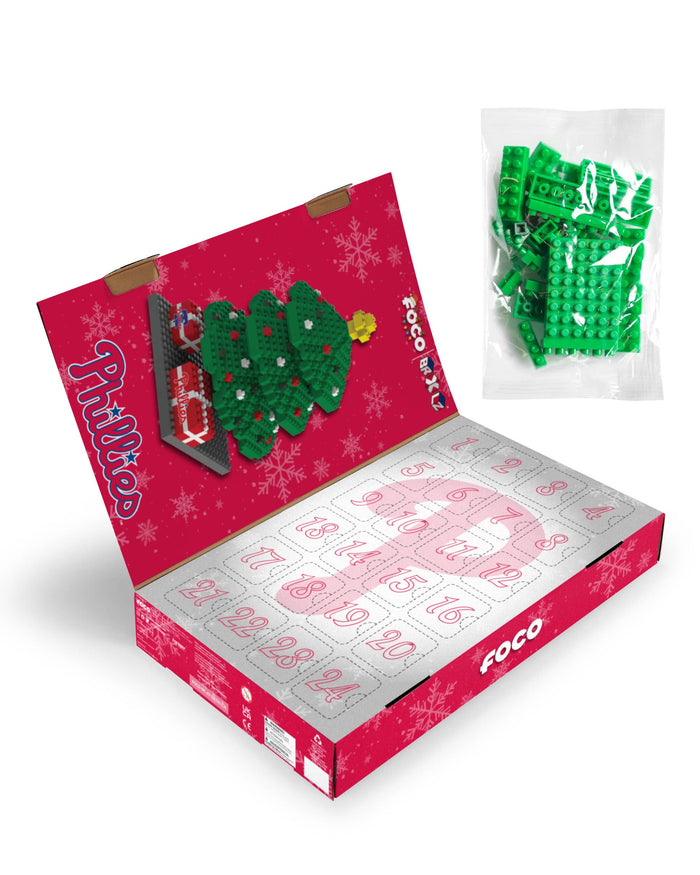 Philadelphia Phillies BRXLZ Tree Advent Calendar FOCO - FOCO.com