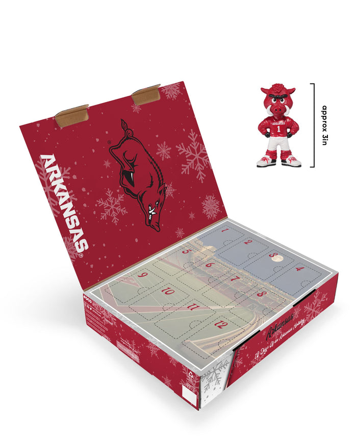 Arkansas Razorbacks Mascot Bobblehead Advent Calendar FOCO - FOCO.com