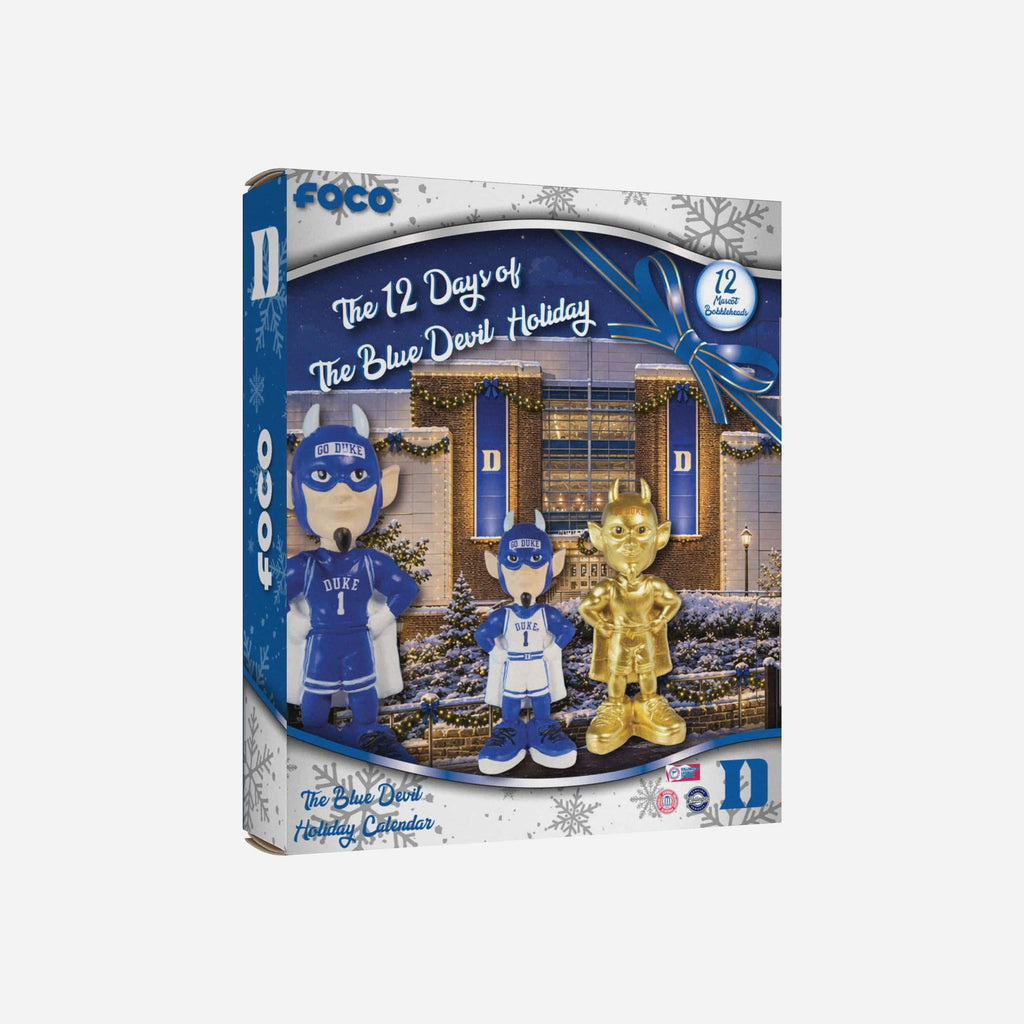 Duke Blue Devils Mascot Bobblehead Advent Calendar FOCO - FOCO.com