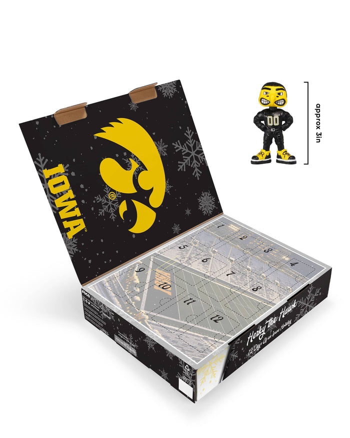 Iowa Hawkeyes Mascot Bobblehead Advent Calendar FOCO - FOCO.com