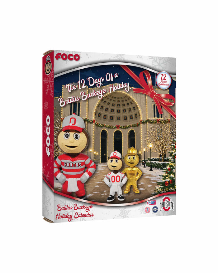 Ohio State Buckeyes Mascot Bobblehead Advent Calendar FOCO - FOCO.com