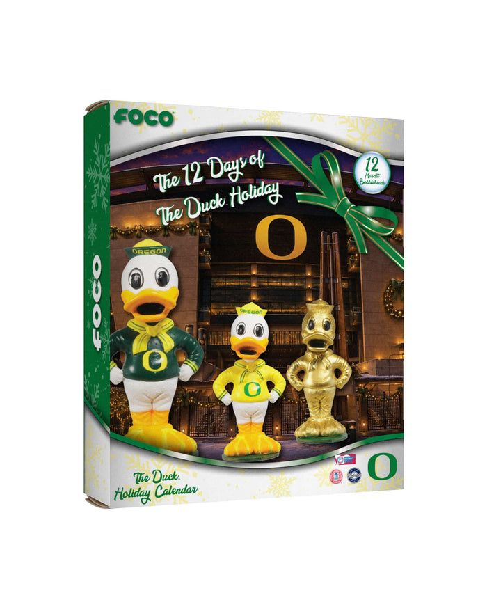 Oregon Ducks Mascot Bobblehead Advent Calendar FOCO - FOCO.com