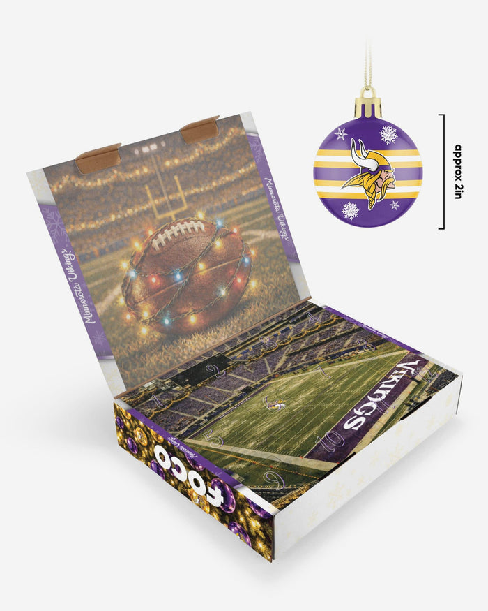 Minnesota Vikings Ornament Set Advent Calendar FOCO - FOCO.com