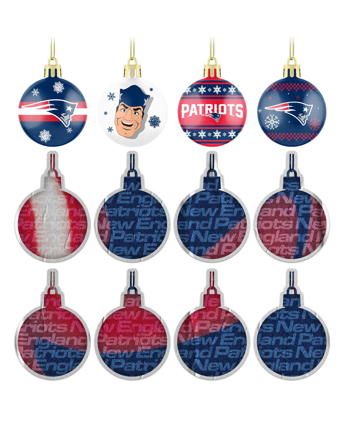 New England Patriots Ornament Set Advent Calendar FOCO - FOCO.com