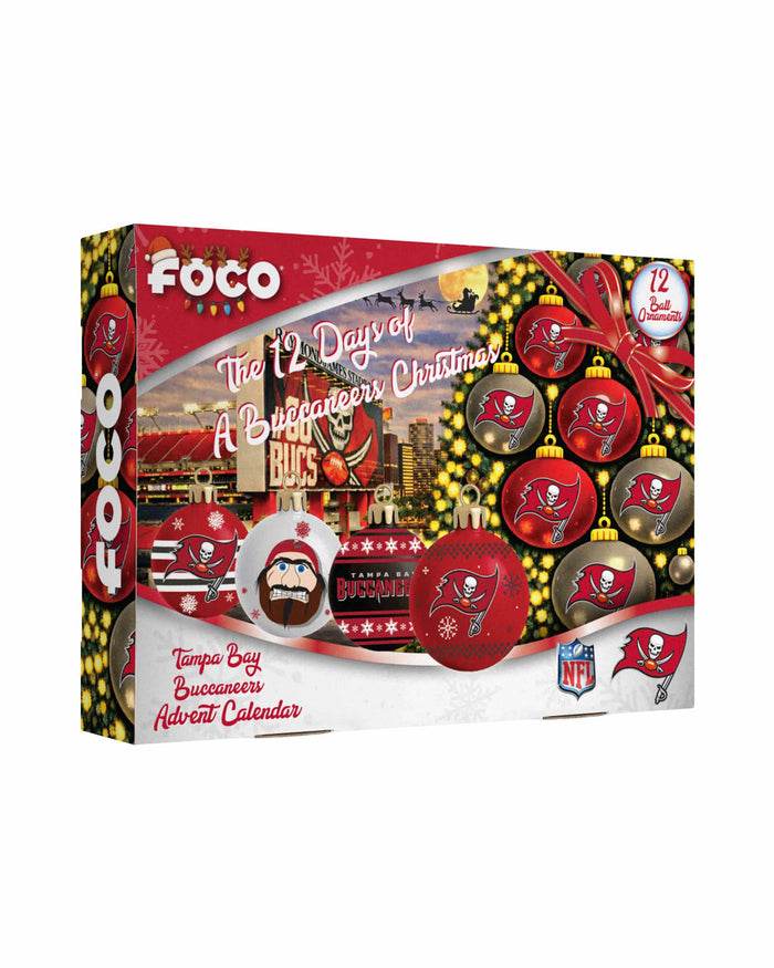 Tampa Bay Buccaneers Ornament Set Advent Calendar FOCO - FOCO.com
