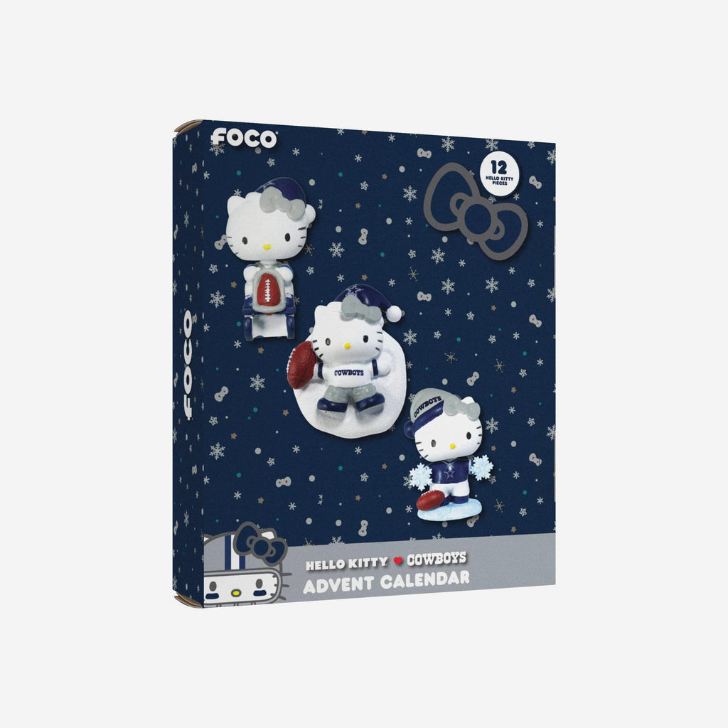 Dallas Cowboys Hello Kitty® Bobblehead Advent Calendar FOCO - FOCO.com
