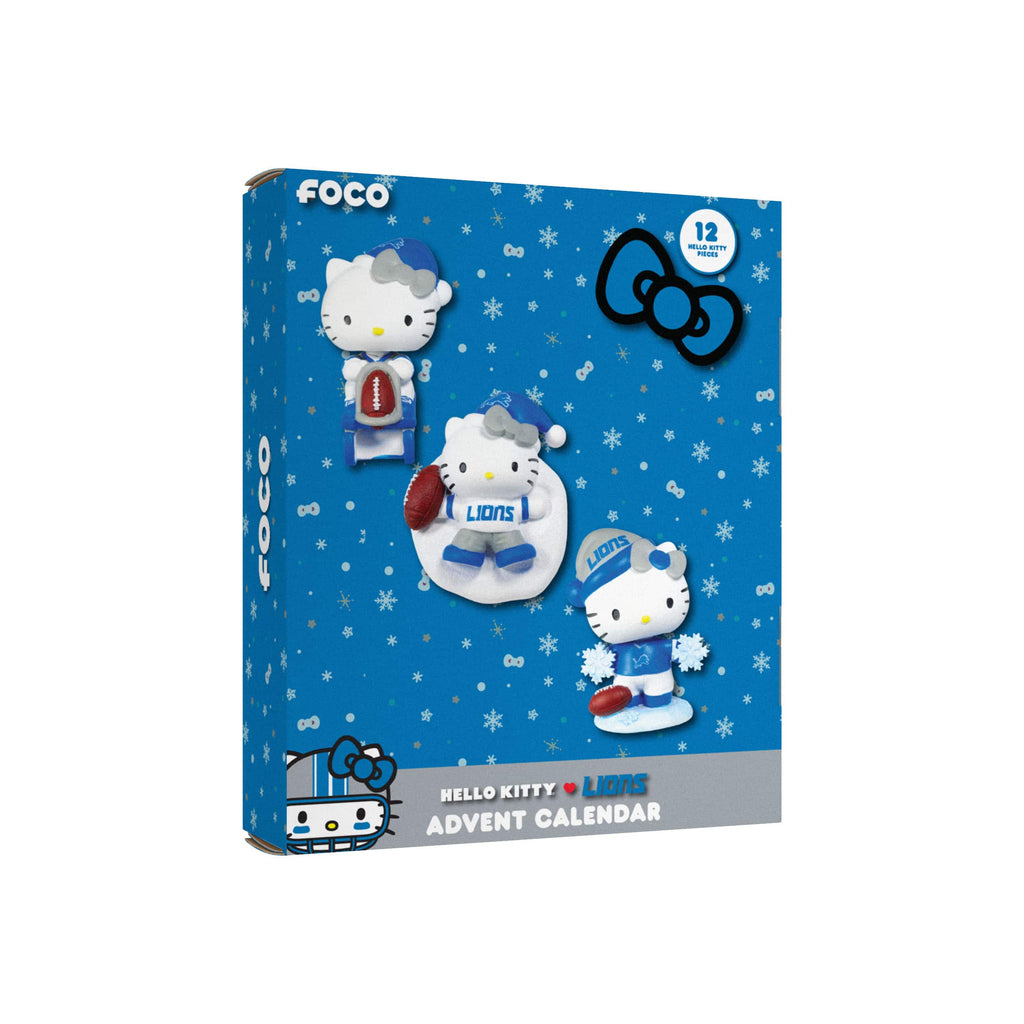 Detroit Lions Hello Kitty® Bobblehead Advent Calendar FOCO - FOCO.com
