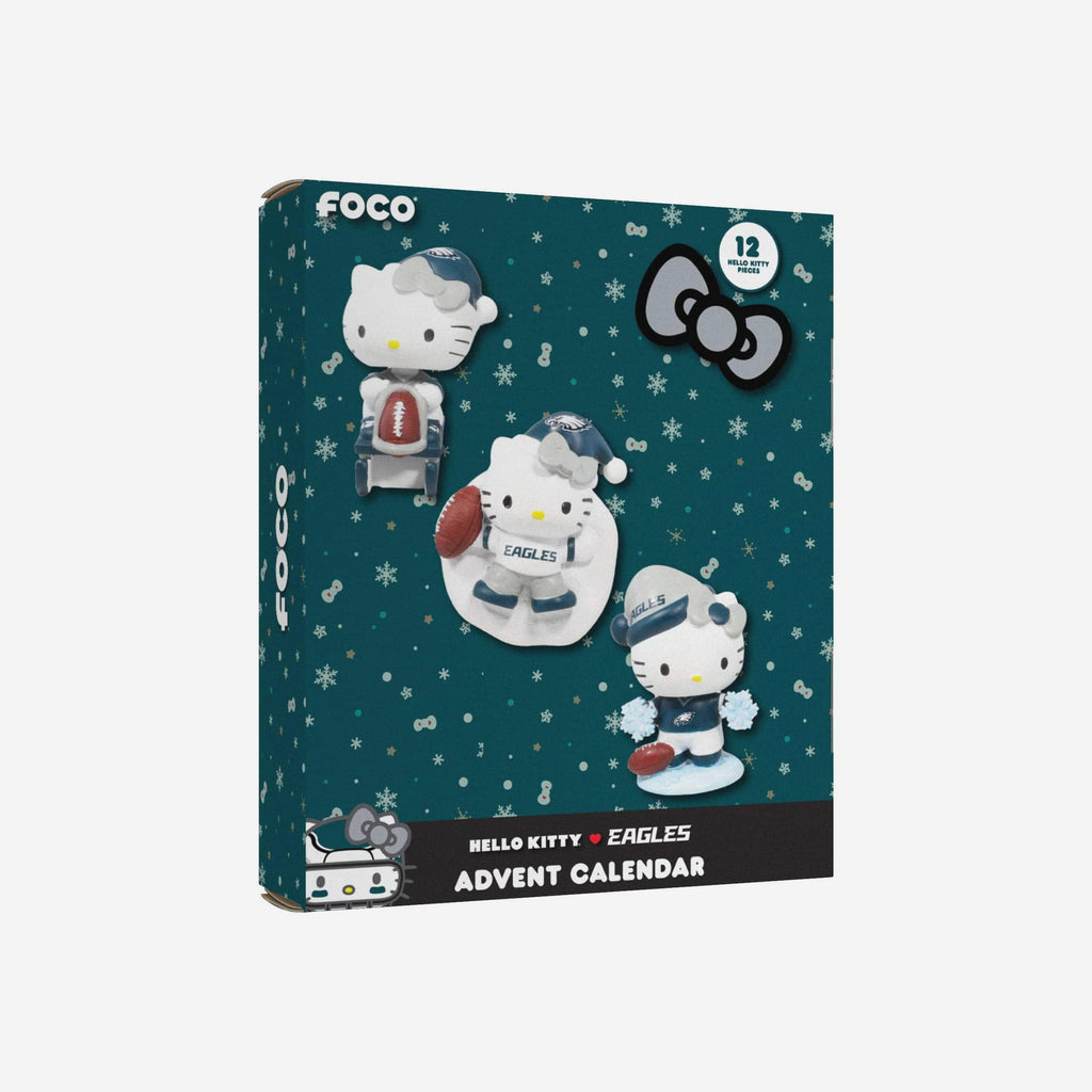Philadelphia Eagles Hello Kitty® Bobblehead Advent Calendar FOCO - FOCO.com