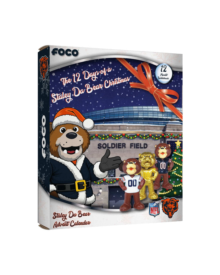 Chicago Bears Mascot Bobblehead Advent Calendar FOCO - FOCO.com
