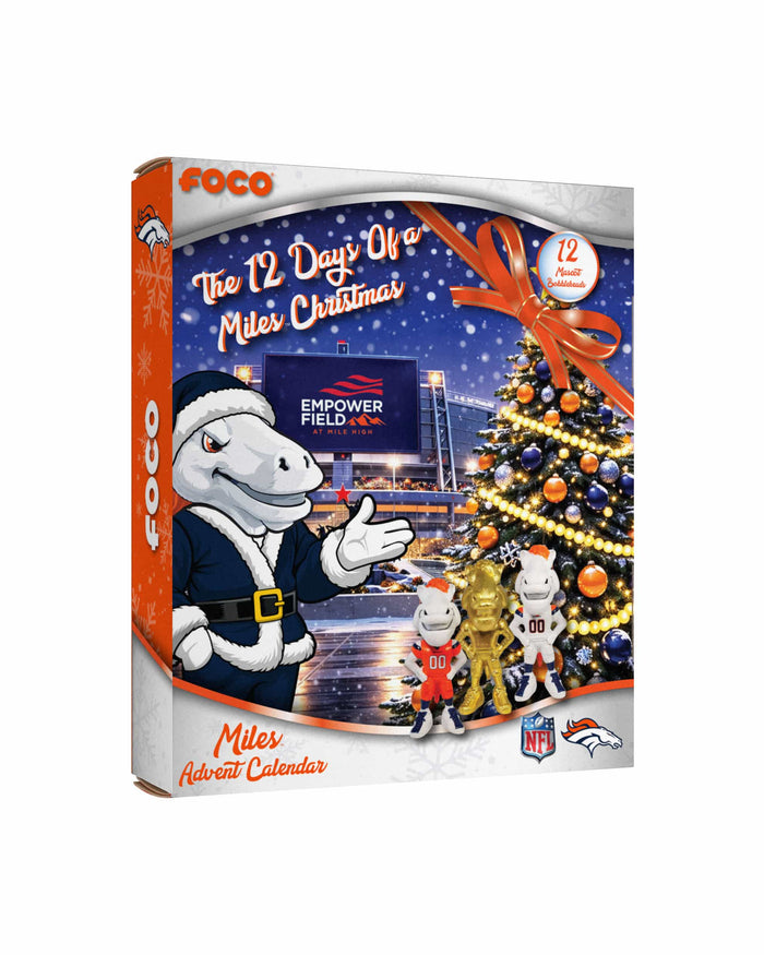 Denver Broncos Mascot Bobblehead Advent Calendar FOCO - FOCO.com