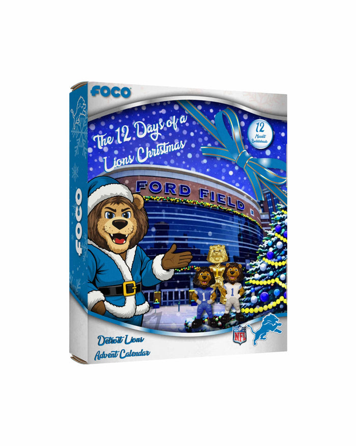 Detroit Lions Mascot Bobblehead Advent Calendar FOCO - FOCO.com