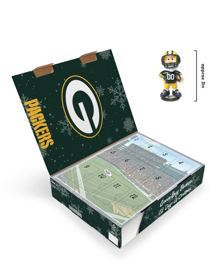 Green Bay Packers Mascot Bobblehead Advent Calendar FOCO - FOCO.com