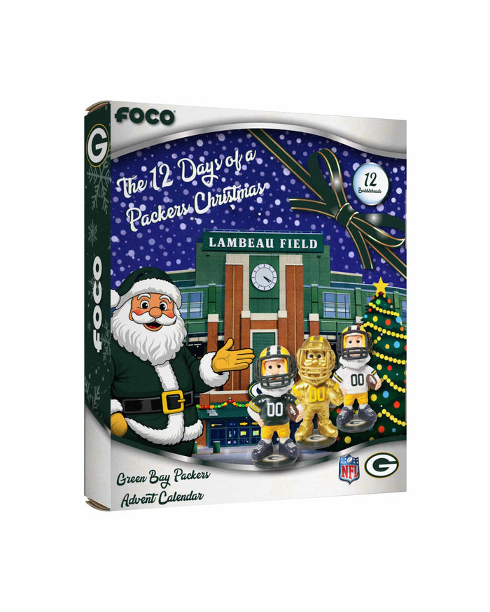 Green Bay Packers Mascot Bobblehead Advent Calendar FOCO - FOCO.com