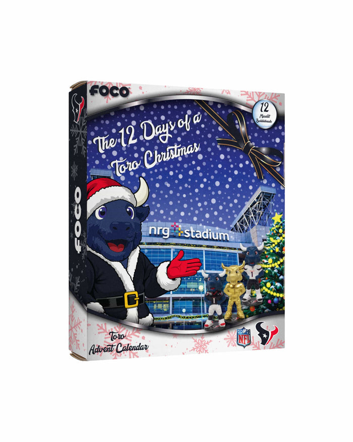 Houston Texans Mascot Bobblehead Advent Calendar FOCO - FOCO.com